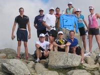 group on rocks